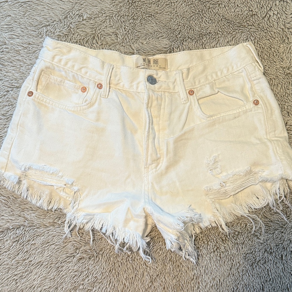 Free People denim shorts